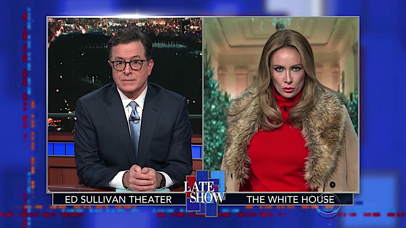 Stephen Colbert checks in with &quot;Melania Trump&quot;