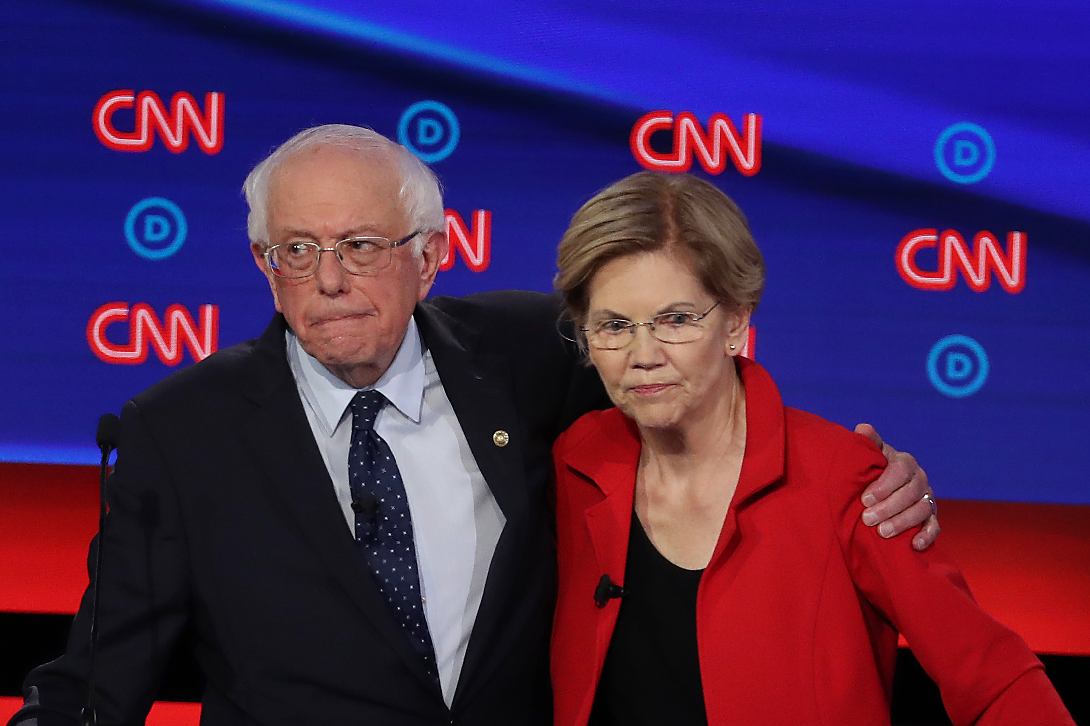 Bernie Sanders and Elizabeth Warren. 