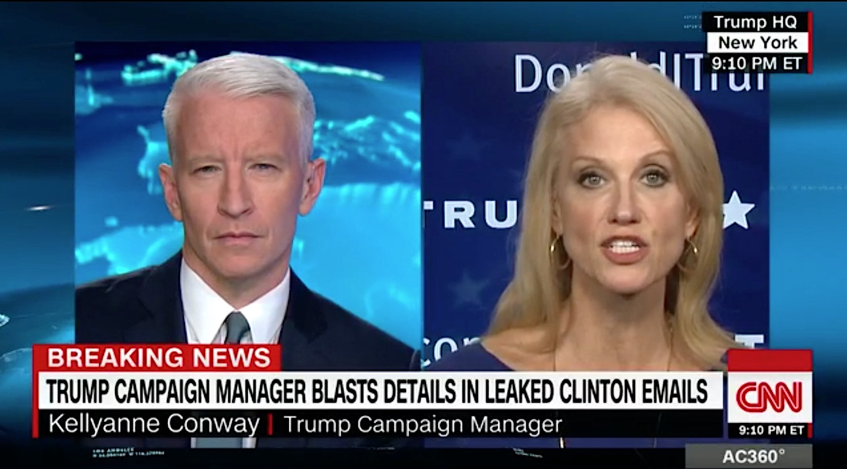 Kellyanne Conway defends Donald Trump using Bill Clinton female accusers