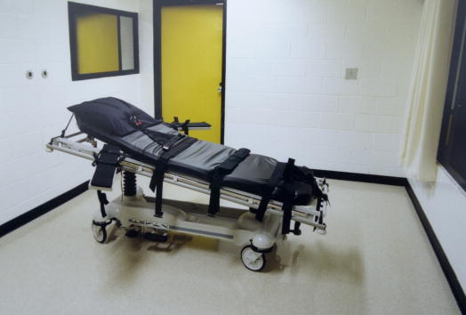 A Georgia prison death chamber.