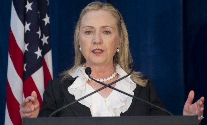 Secretary of State Hillary Clinton participates in a press conference on Nov. 14 in Perth, Australia.