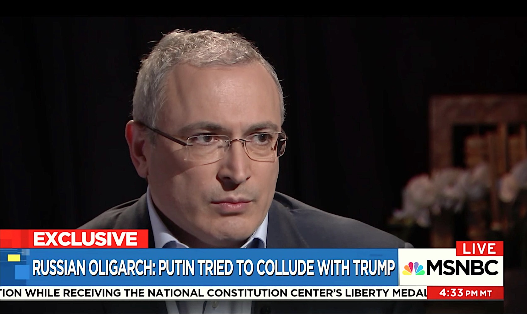 Mikhail Khodorkovsky talks Putin and Trump