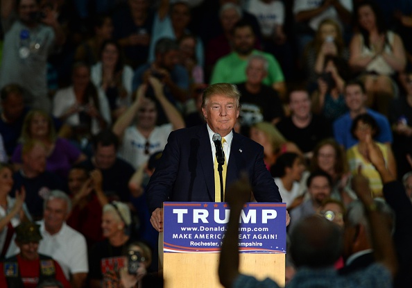 Donald Trump at a Rochester, New Hampshire, town hall Sept. 17.