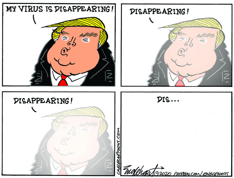 Political Cartoon U.S. Trump COVID&amp;nbsp;