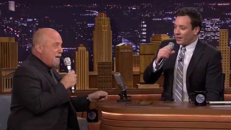 Billy Joel and Jimmy Fallon sing &#039;The Lion Sleeps Tonight&#039; in six-part harmony