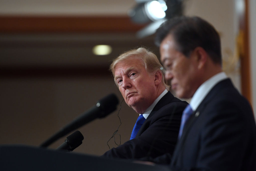 President Trump and President Moon Jae-in.