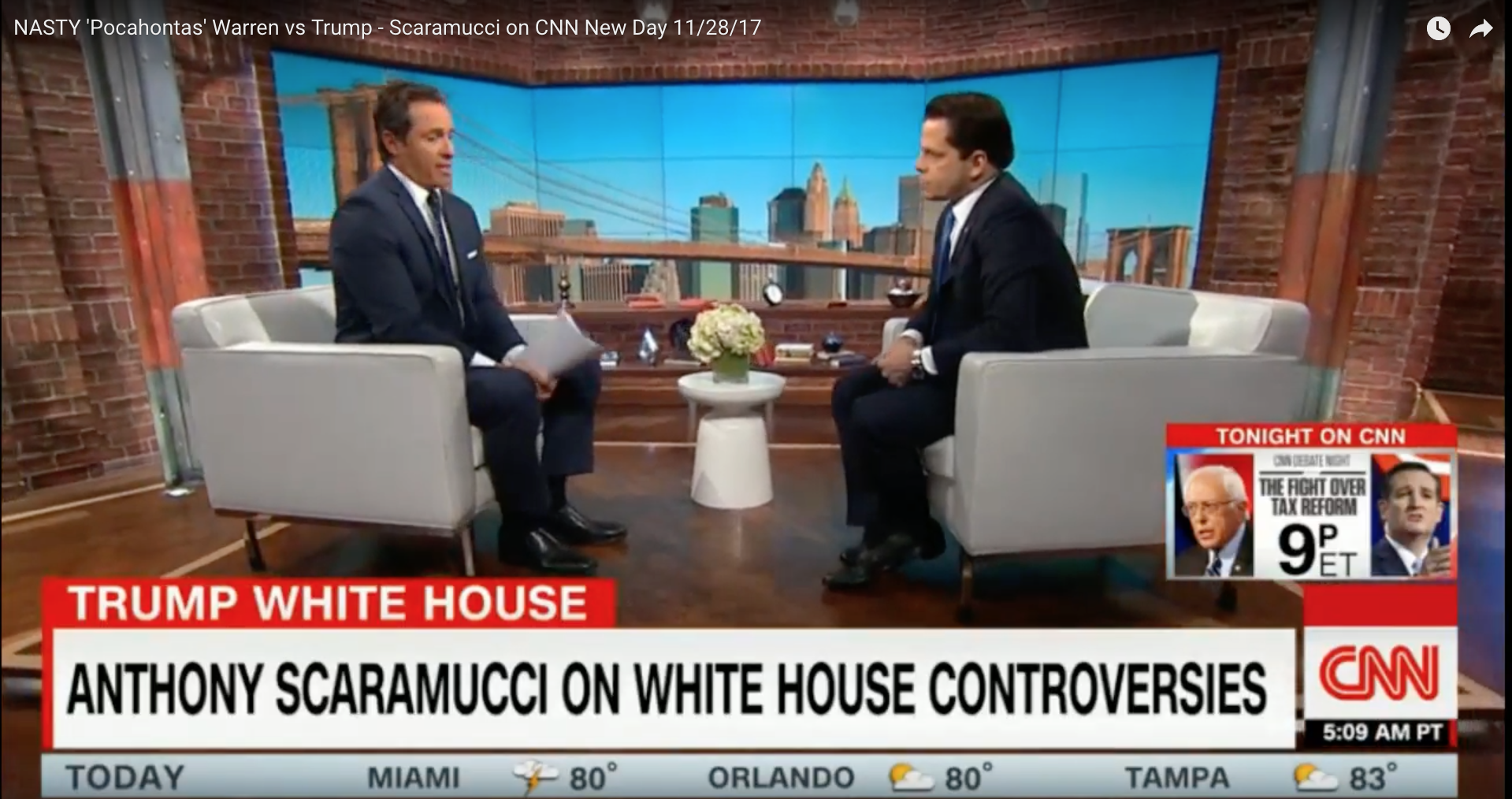 Anthony Scaramucci and Chris Cuomo.