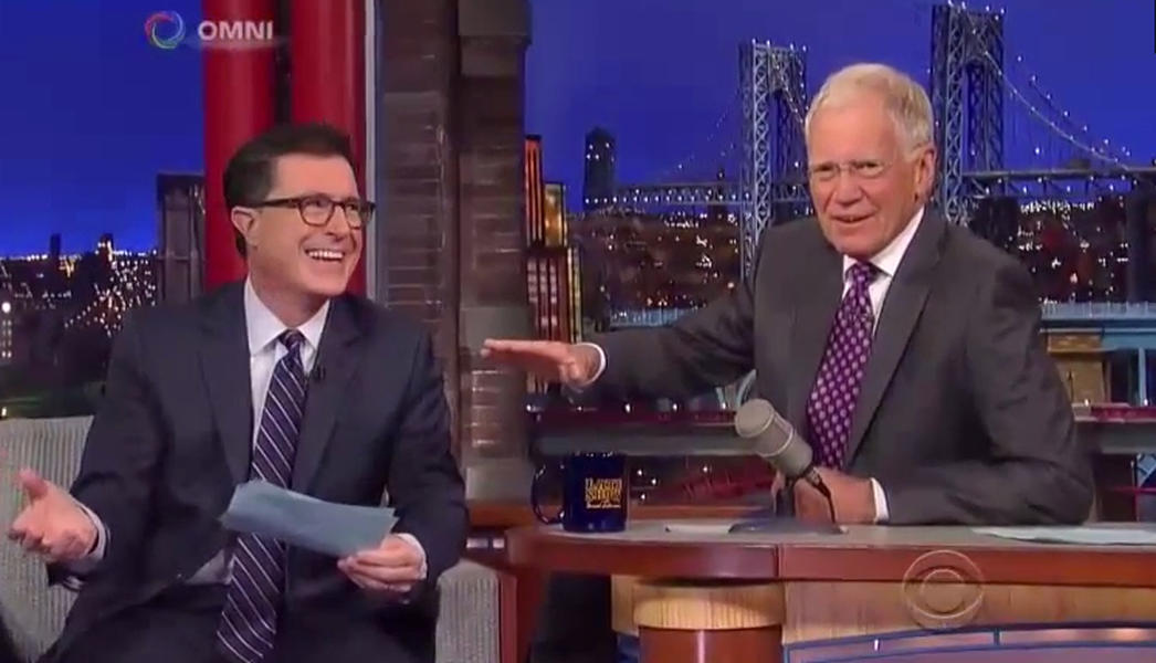 Watch Stephen Colbert&#039;s first Letterman Top 10 list