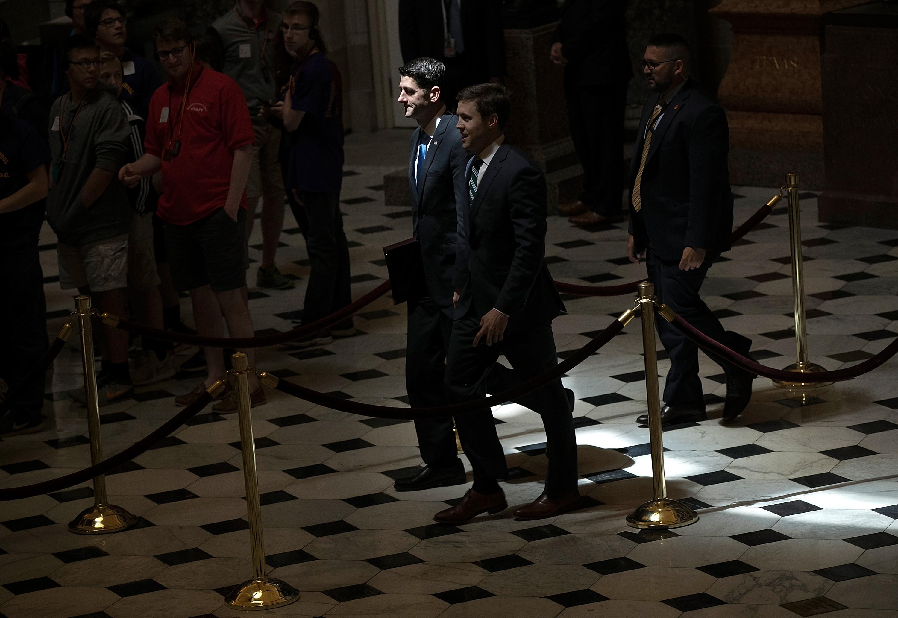 Speaker Ryan walks from the House 