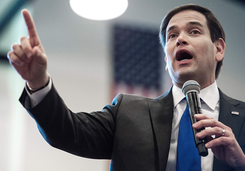 Marco Rubio is trying out some crude new zingers for Donald Trump