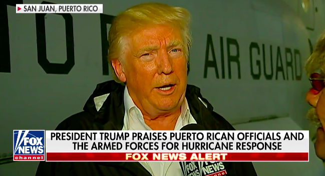 President Trump considers forgiving the Puerto Rico debt.