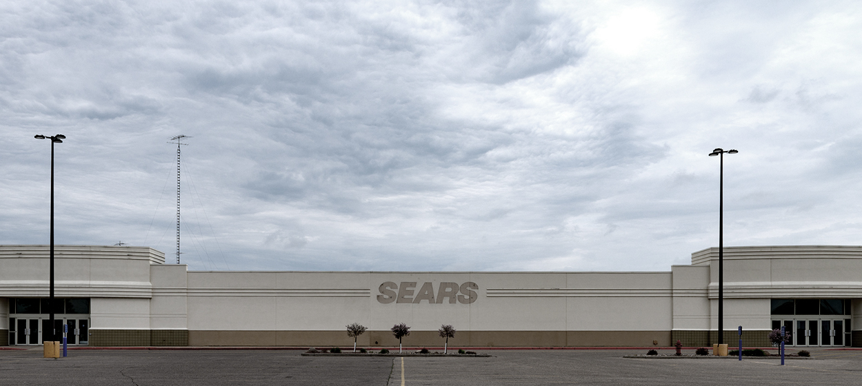 A vacant Sears store.
