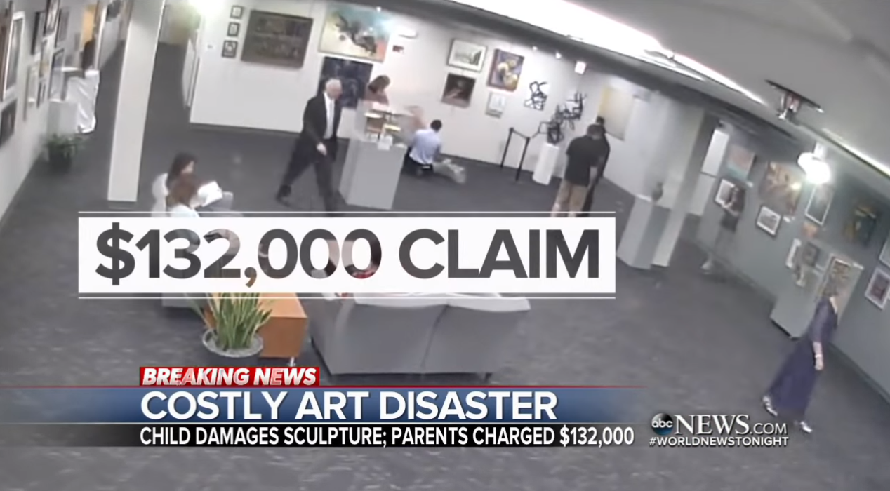 Kansas boy breaks $132,000 statue