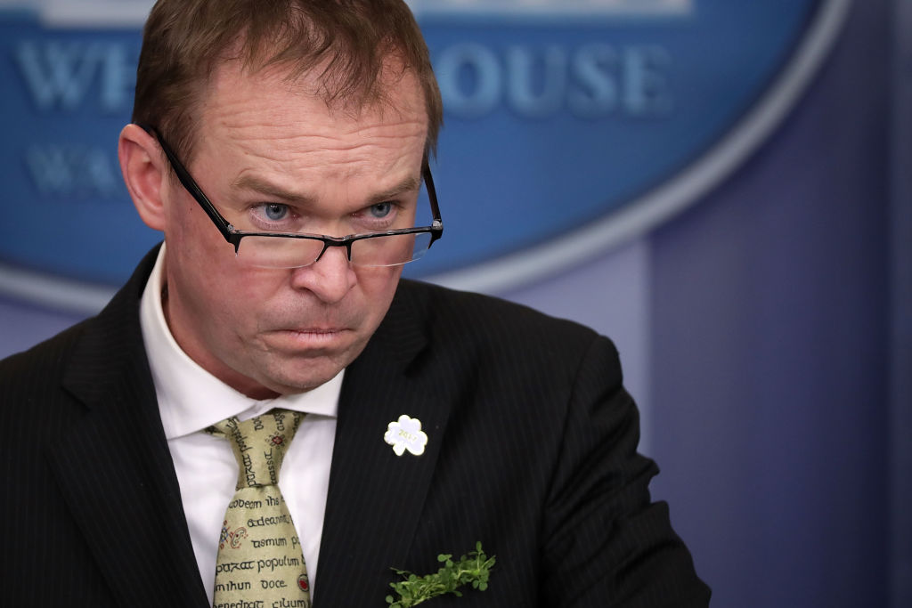 White House budget director Mick Mulvaney wants money for Trump border wall