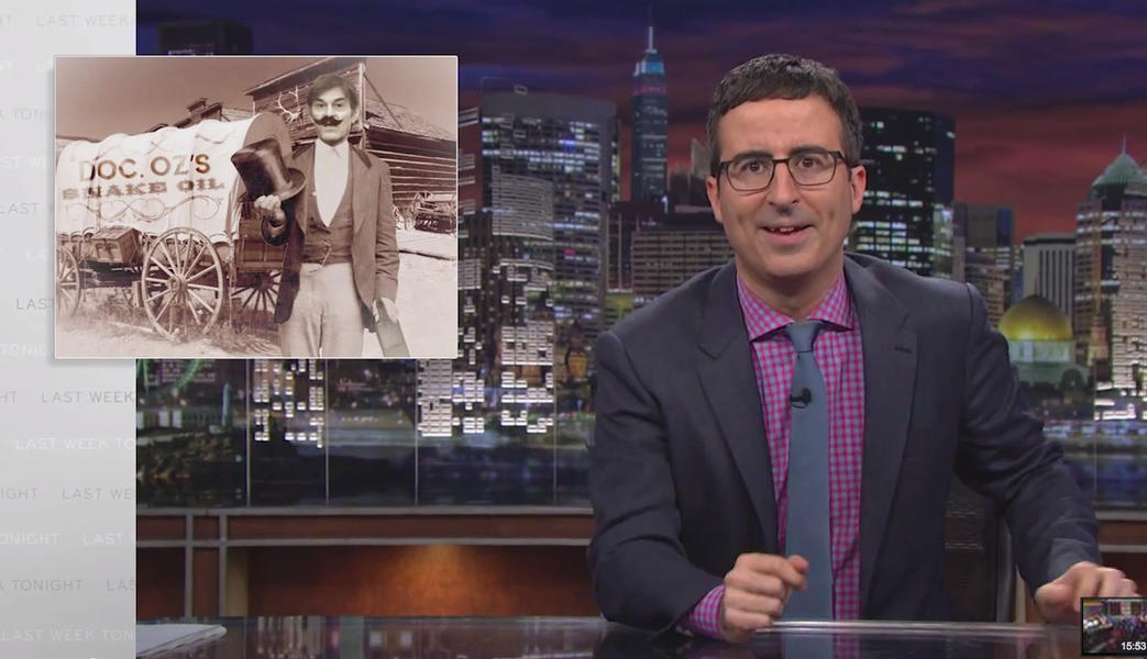 John Oliver steps on Dr. Oz to savagely trample the dietary supplement industry