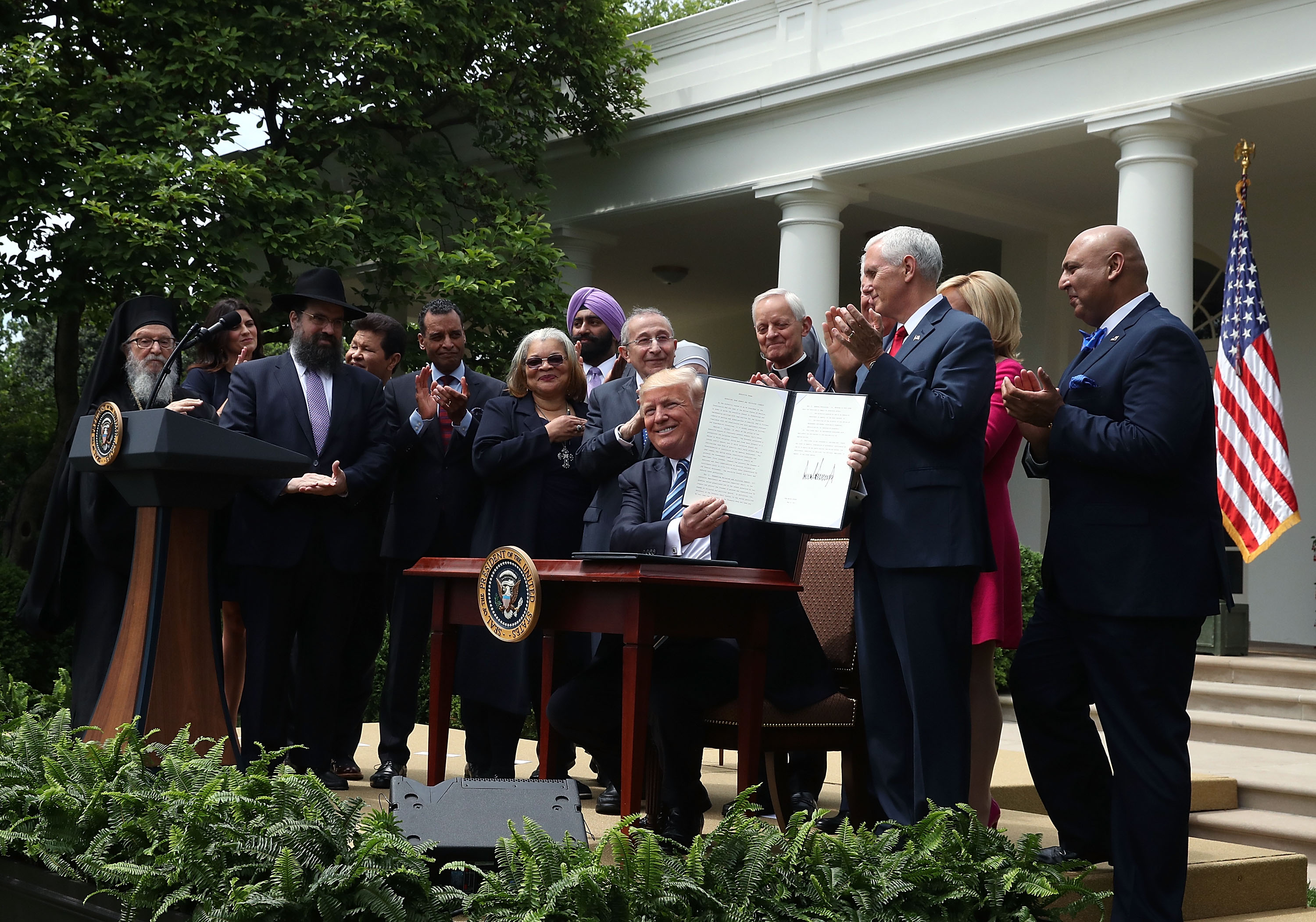 President Trump signs a new executive order on religious liberty.