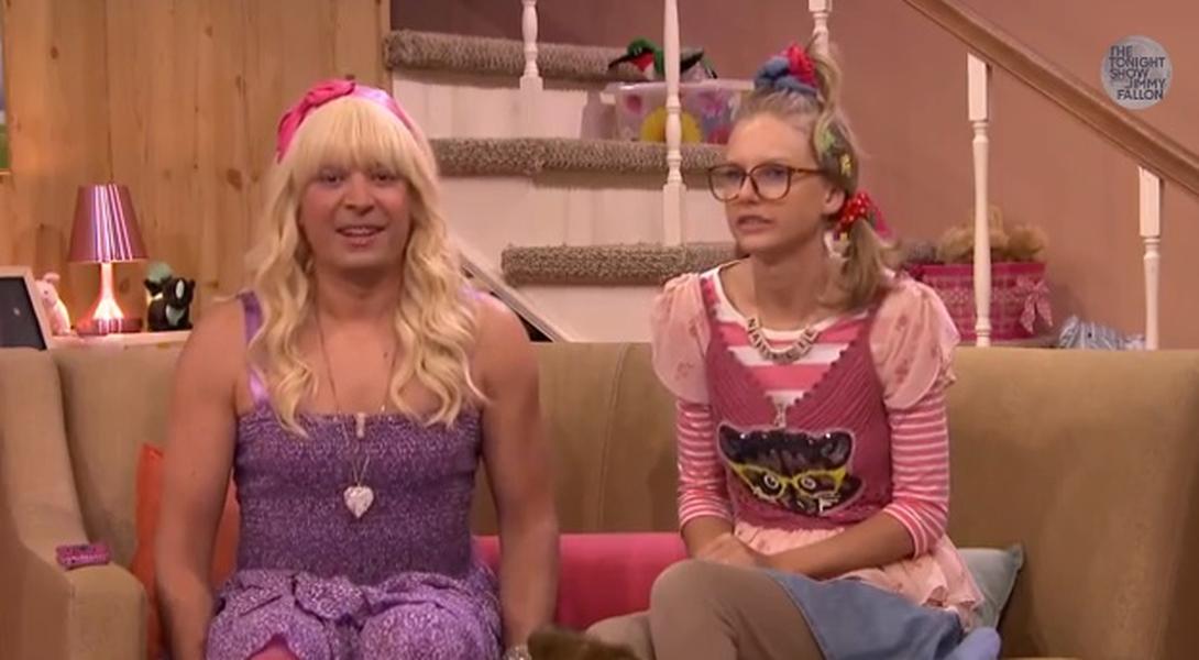 Taylor Swift geeks out with Jimmy Fallon on &#039;Ew!&#039;