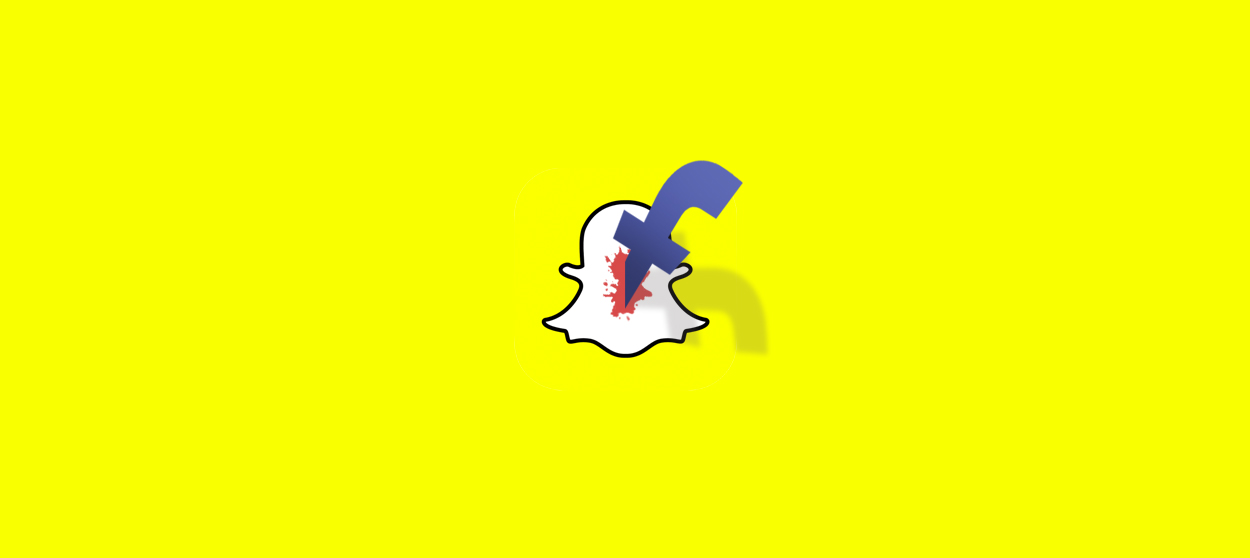Snapchat and Facebook logos.