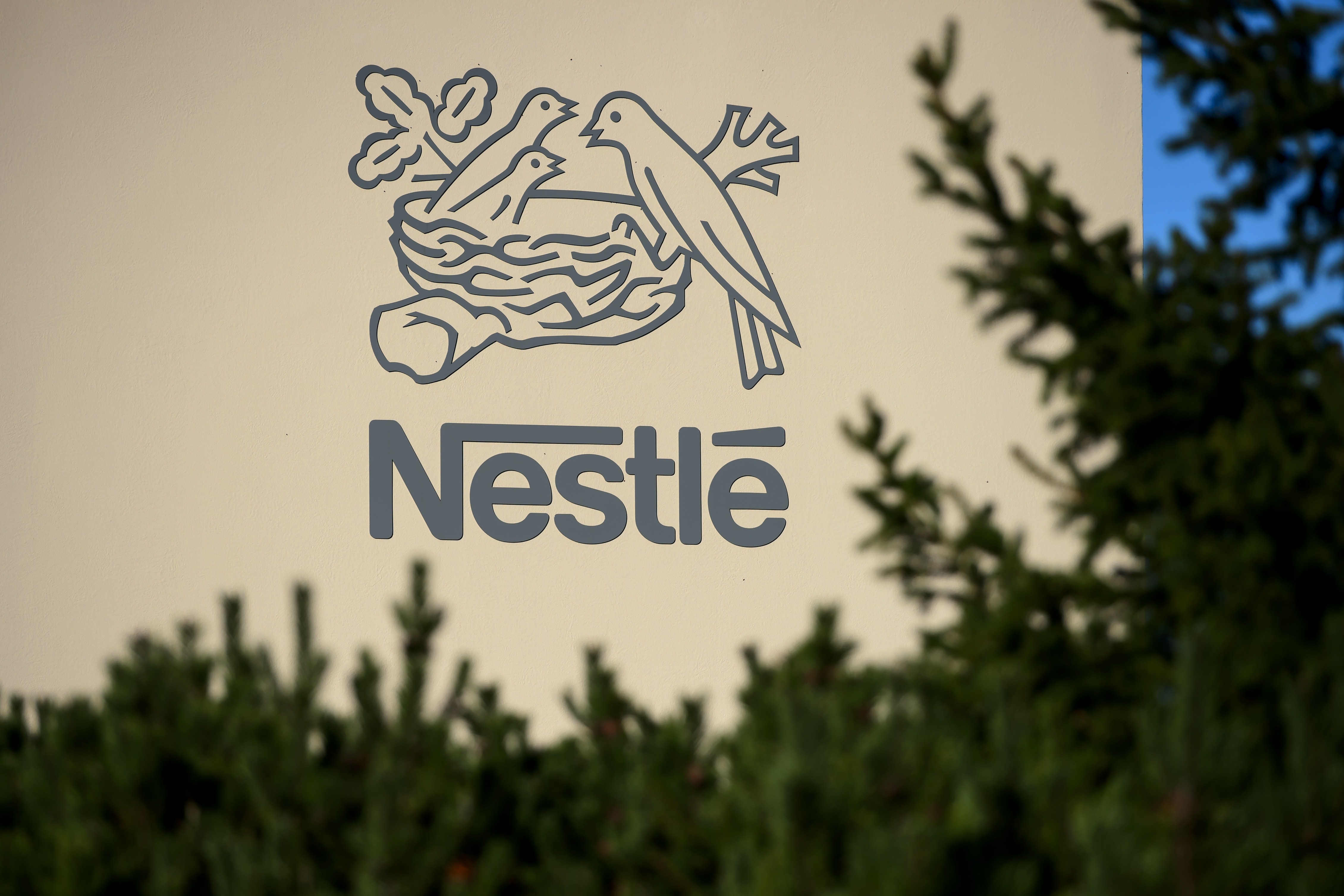 The Nestle logo outside its research center
