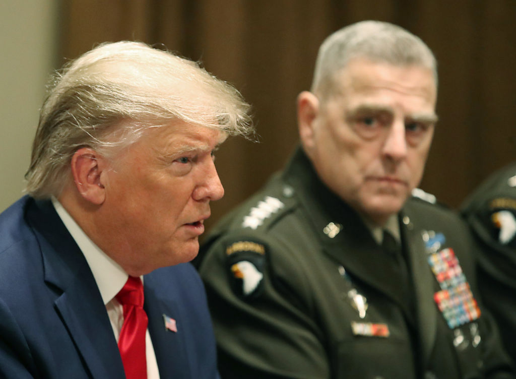 Trump and Gen. Mark Milley, chairman of the Joint Chiefs of Staff