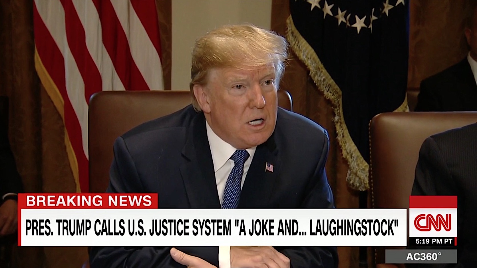 President Trump on the U.S. justice system