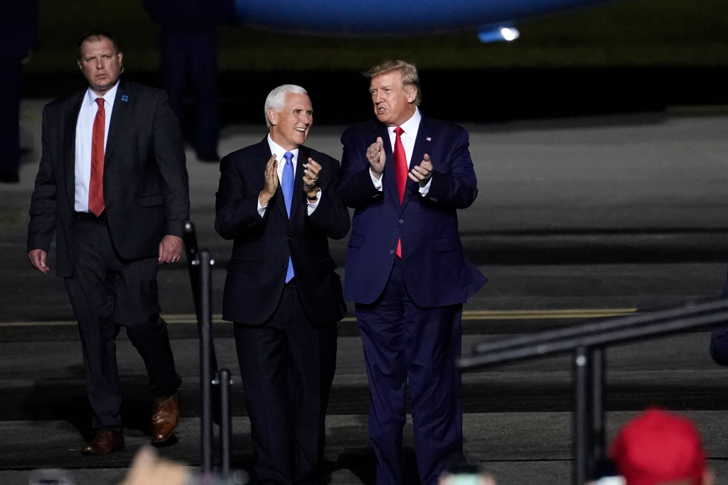 Pence and Trump in Virginia