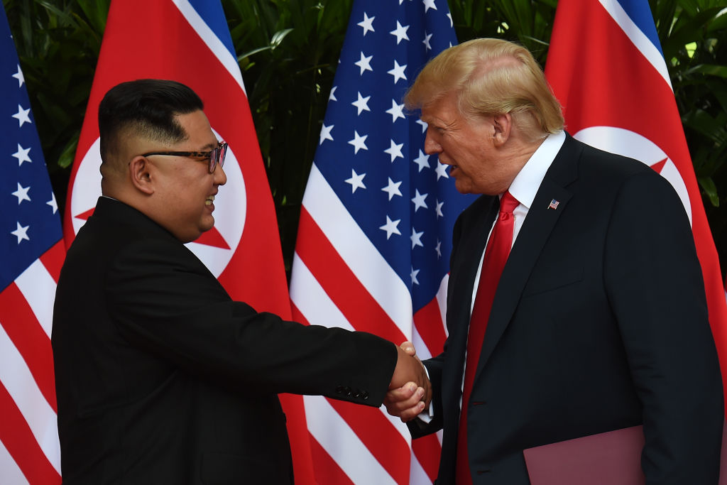 Donald Trump and Kim Jong Un. 