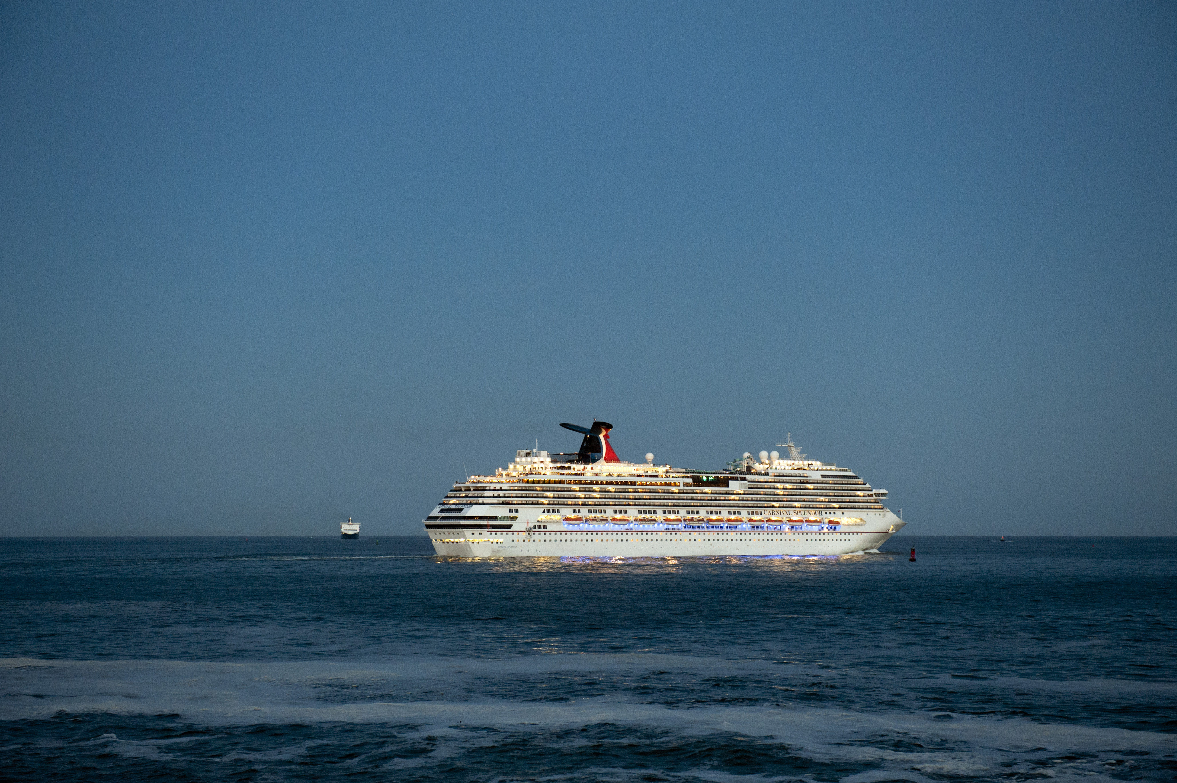 A cruise ship. 