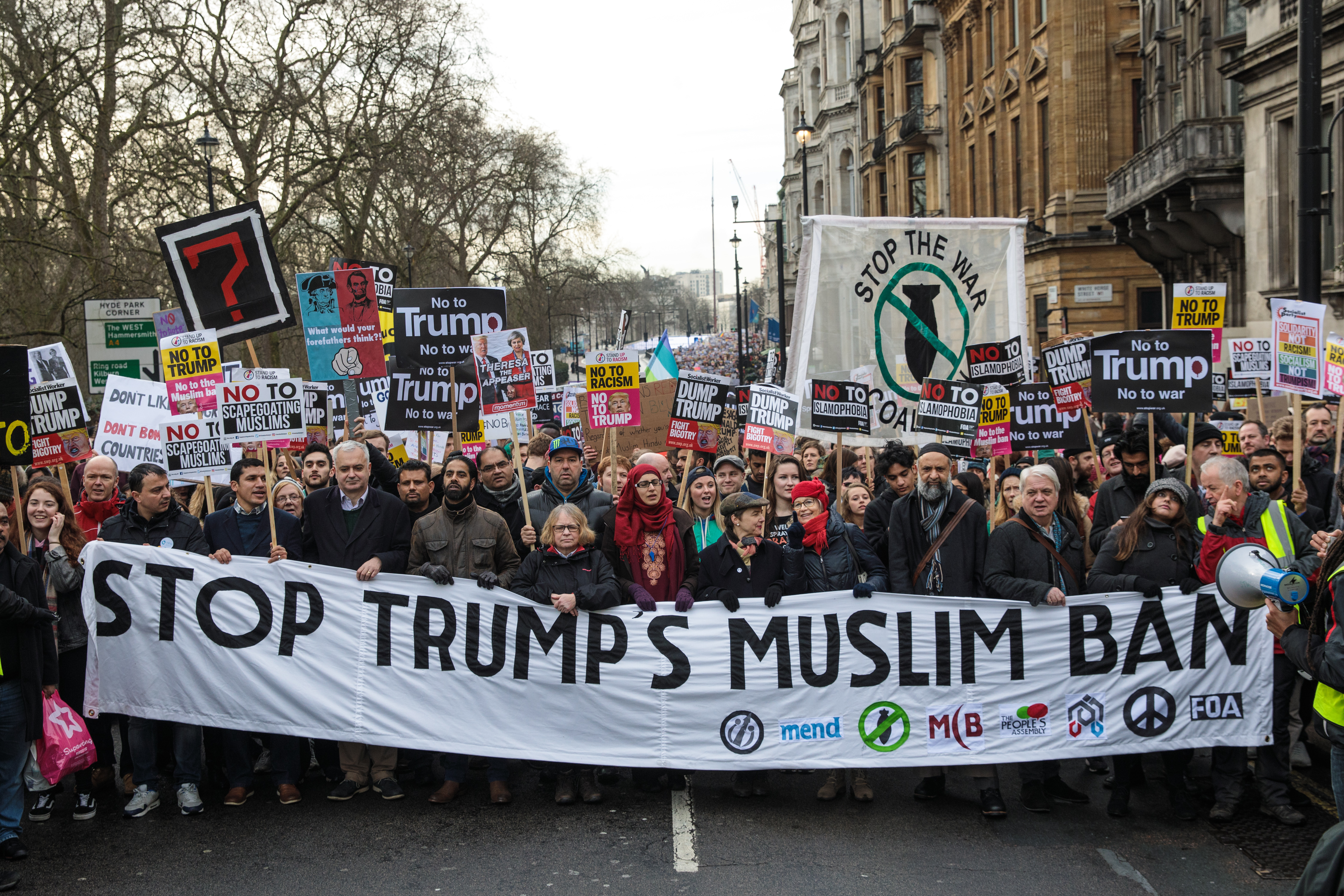 Protests against Trump&#039;s travel ban went global.