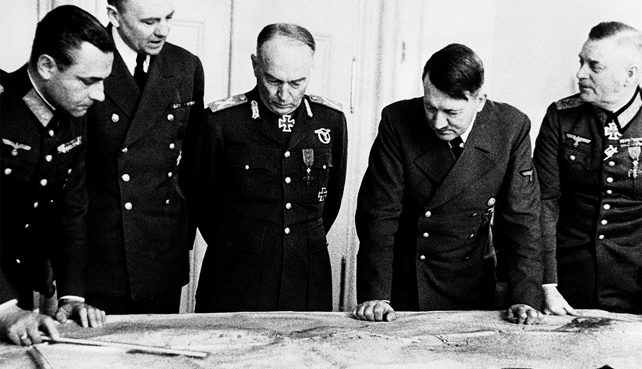Hitler and Antonescu.