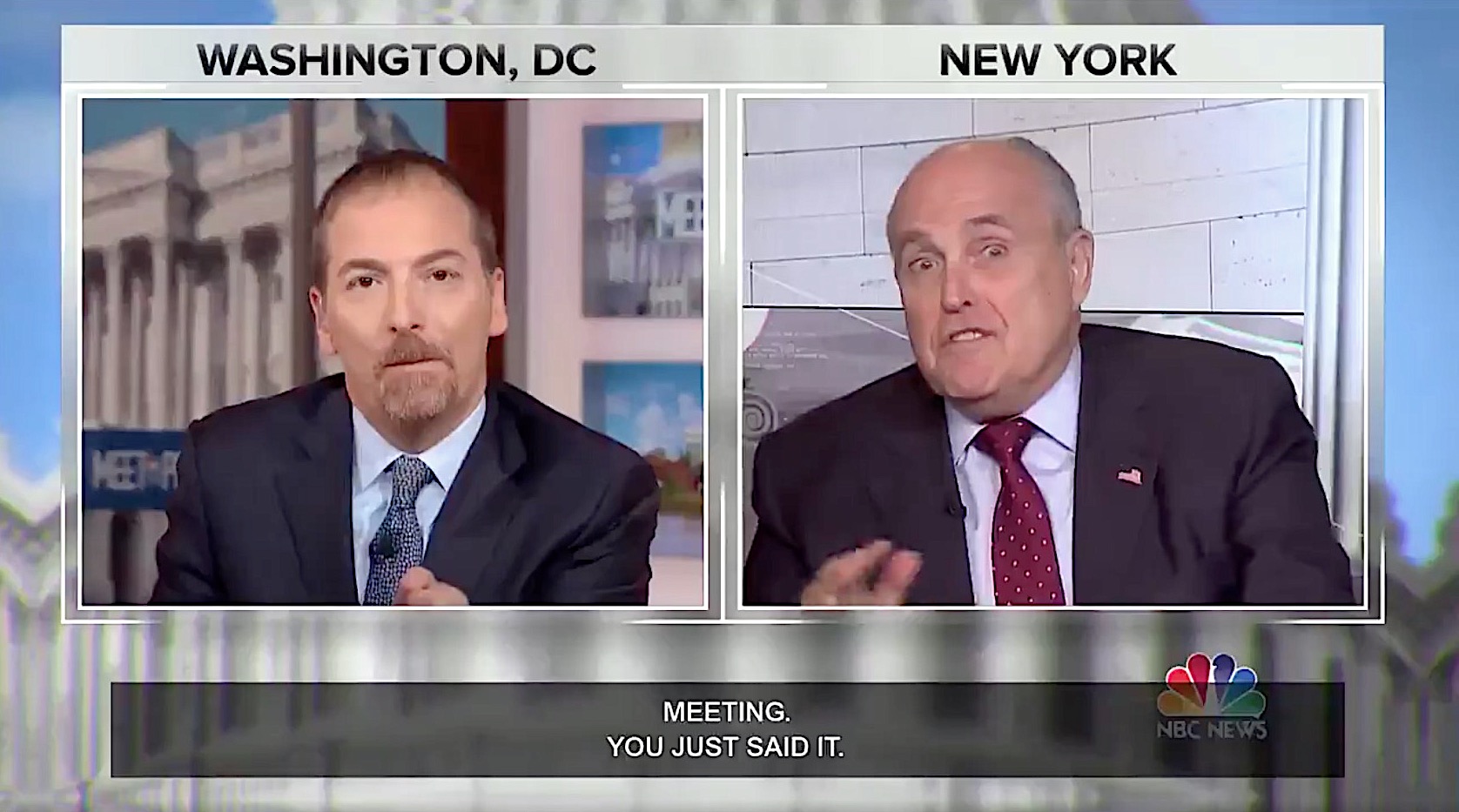 Chuck Todd gets Rudy Giuliani to admit to attempted collusion
