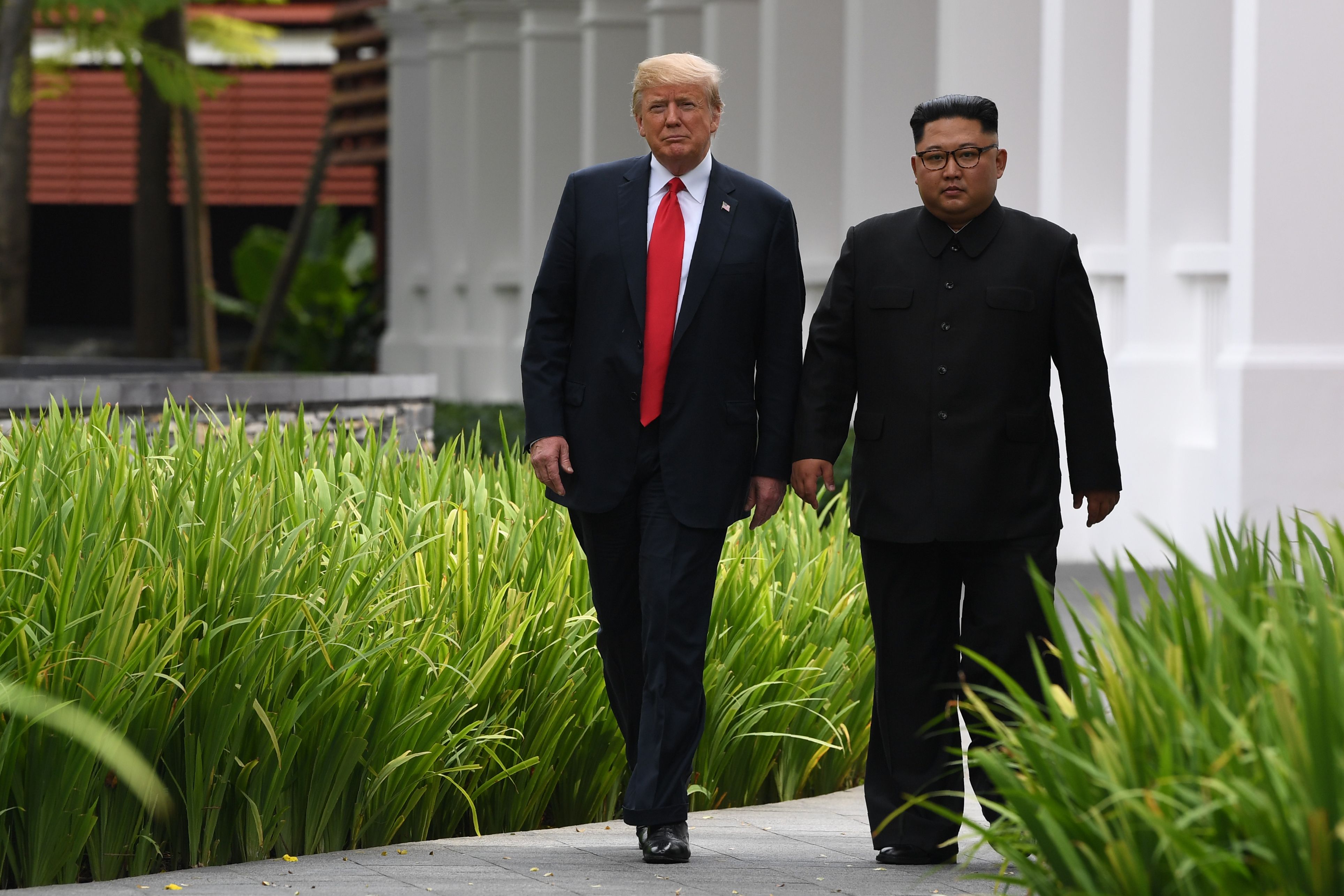 Donald Trump and Kim Jong Un. 