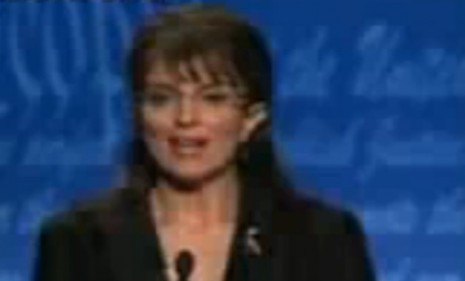 Tina Fey impersonating the former Alaska Governor