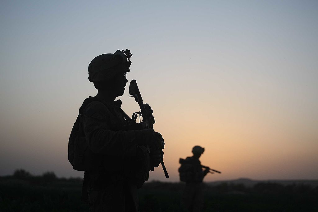 A U.S. soldier in Afghanistan.