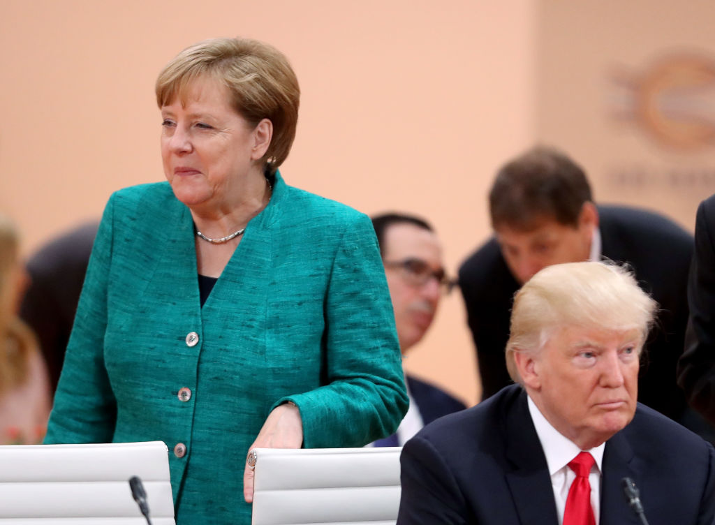President Trump and Angela Merkel