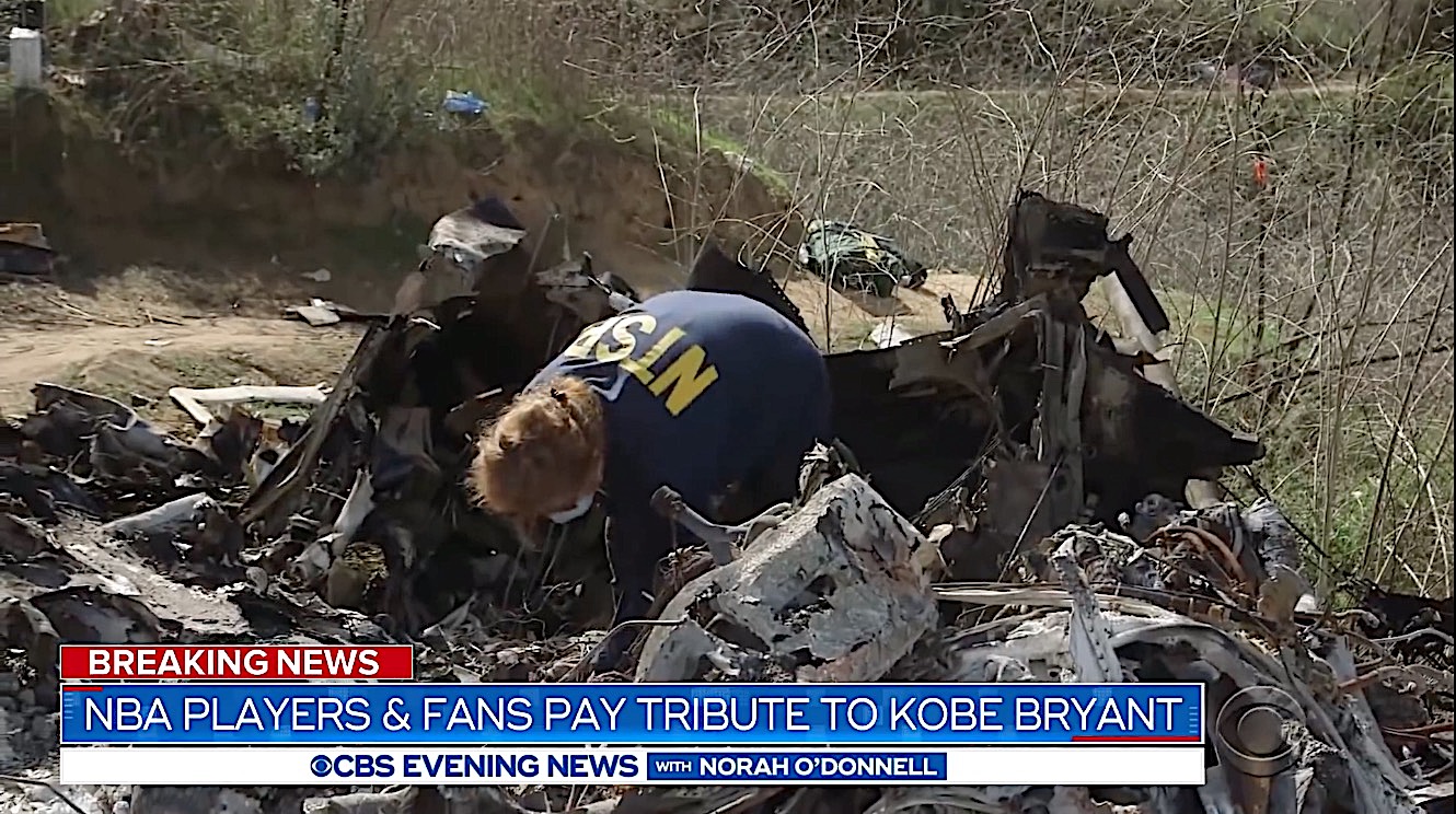 NTSB investigators examine Kobe Bryant crash site