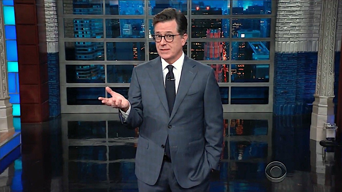 Stephen Colbert can&#039;t talk tax cuts