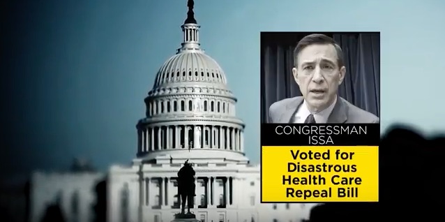 A campaign ad against Rep. Darrell Issa.