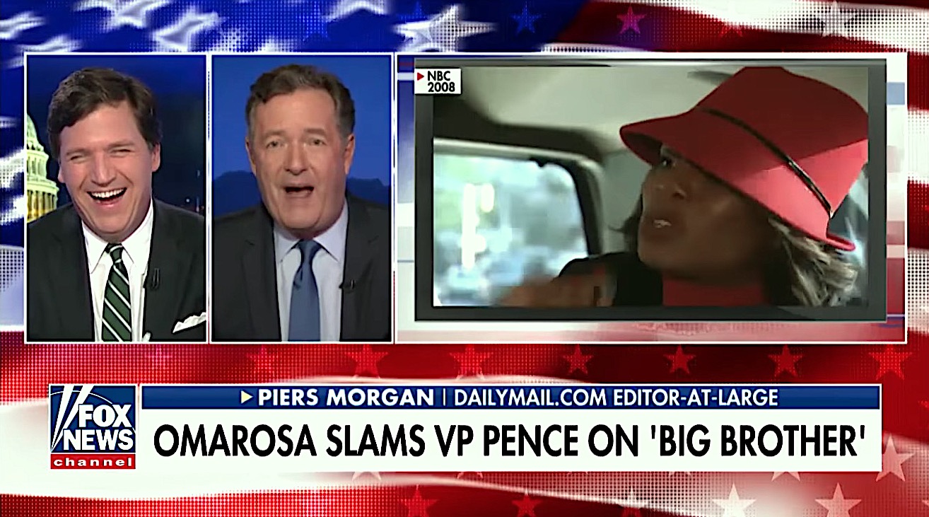 Tucker Carlson and Piers Morgan talk Omarosa