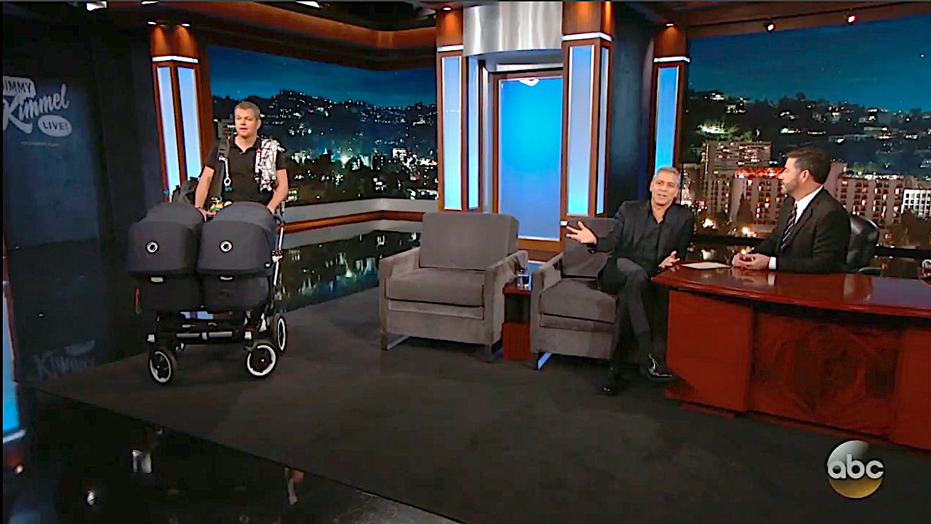 Matt Damon and George Clooney punk Jimmy Kimmel