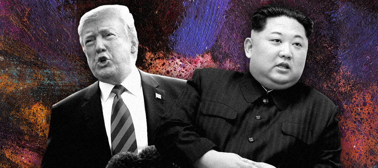 President Trump and Kim Jong Un.