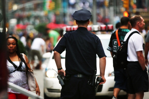 An NY police officer.