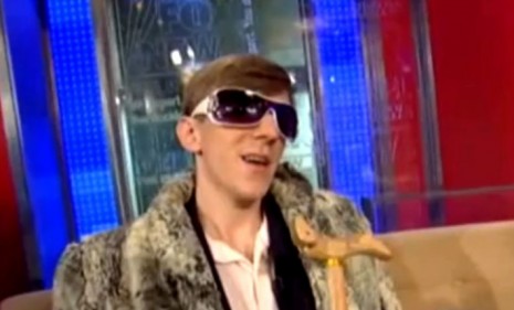 James O&#039;Keefe dressed as a pimp when he appeared on Fox in 2009 after his ACORN prank.