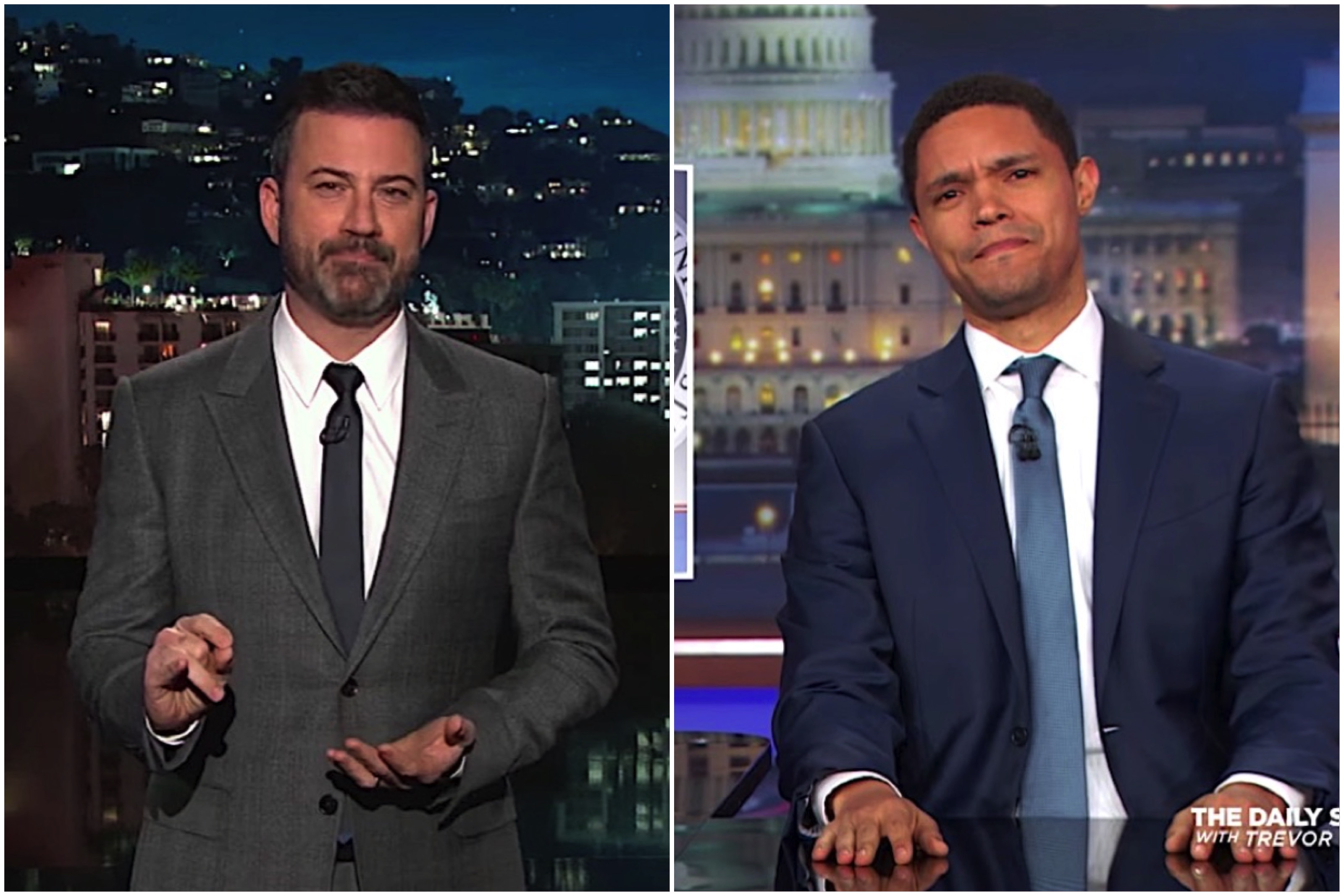 Trevor Noah and Jimmy Kimmel slam Trump on &quot;shithole&quot; comment