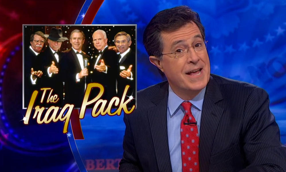 Stephen Colbert takes his turn laughing at Dick Cheney&#039;s Iraq comments