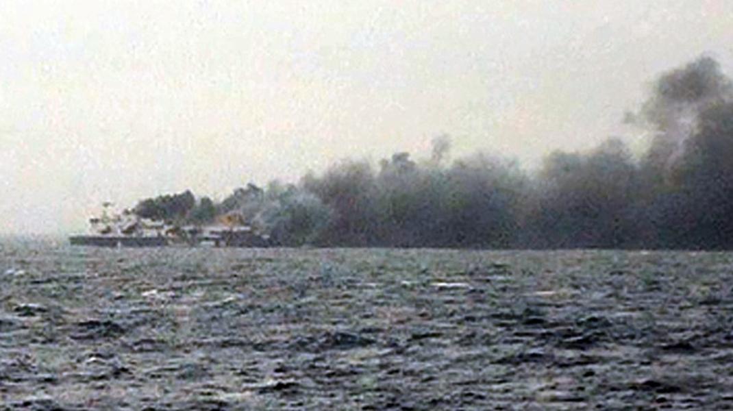 At least 5 dead on burning Greek ferry