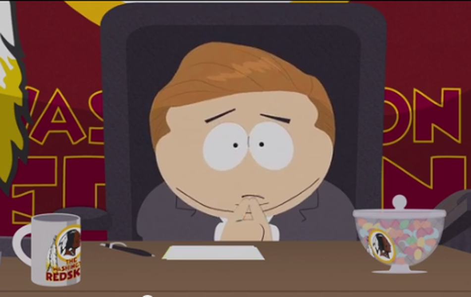 Watch South Park skewer the Washington Redskins