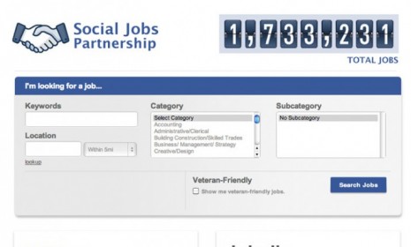 Facebook&#039;s new job board aggregates employment opportunities through sites like Monster.com.