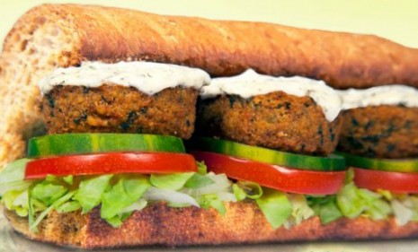 Subway is testing out a falafel sandwich in the Chicago market but some Facebook fans are already begging for it to spread to the East Coast. 