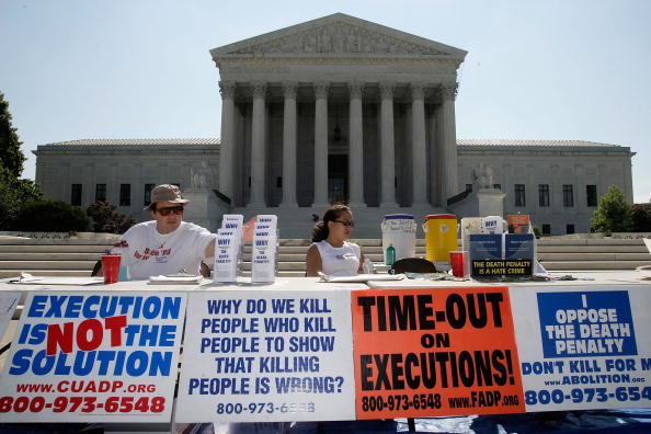 Anti-death penalty activists.